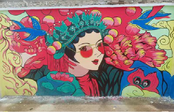 温州墙体彩绘-网红墙