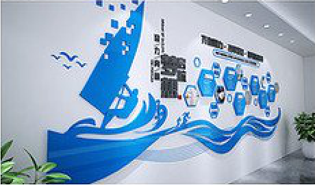 温州海浪主题文化墙如何设计？