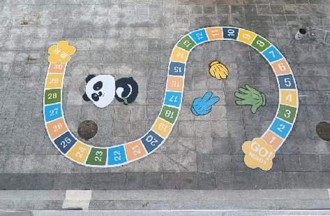 温州地面游戏彩绘